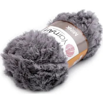 Příze Chlupatá příze Mink 50 g YarnArt na pletení - 4 (335/303) šedá paloma