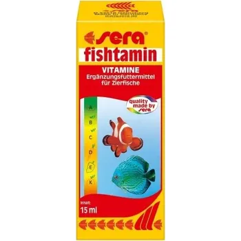 Krmivo pro rybičky SERA Sera multivitamínový preparát pro akvarijní ryby Fishtamin 15ml