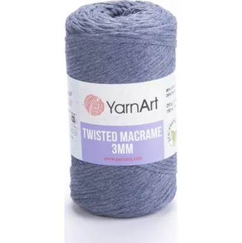 Galanterie Pletací příze Twisted Macrame 250 g - 761 modrá jeans