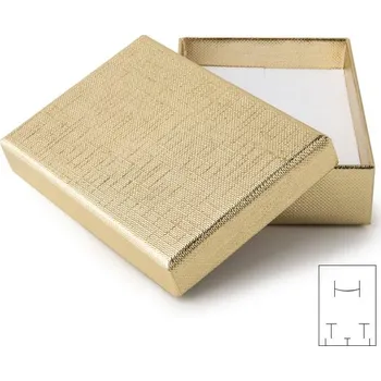 Dárková krabička Dárková krabička na šperk zlatá 93x63x23mm