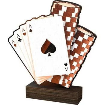 Volný čas Poháry Bauer Dřevěná plaketa WF137 | Karty