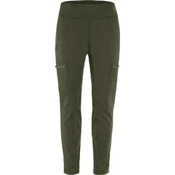 kalhoty dámské FJÄLLRÄVEN Keb Fleece Trousers W Deep Forest - M