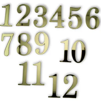 Samolepící zrcadlová čísla - Latin zlatá 40mm - Louise41