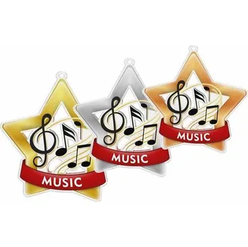 Poháry Bauer Akrylátová medaile MDASTARM78 | Hudba