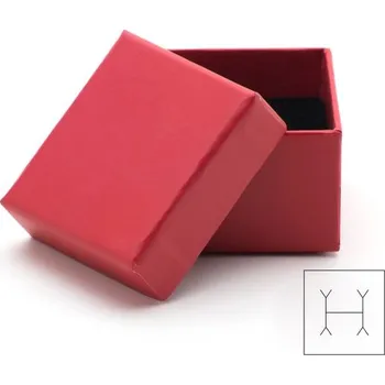 Dárková krabička Dárková krabička na šperk červená 43x48x34mm