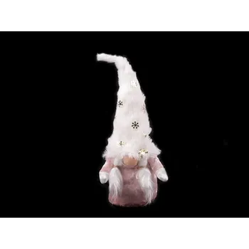 Vánoční dekorace Dekorace vánoční skřítek - 1 pudrová světlá