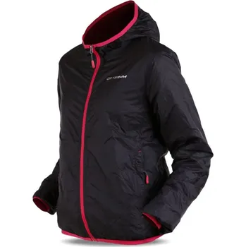 Cyklistická bunda ultralehká univerzální bunda dámská TRIMM TECHNO LADY black / pinky - XS
