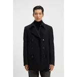 Pánský kabát BOSS Black H-Hyde-Pcoat-254 50551081 černý Velikost: 52