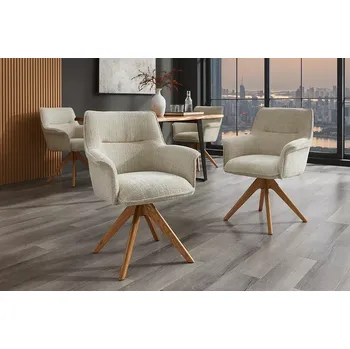 Jídelní židle Otočné jídelní křeslo 2 ks KEUS Dekorhome