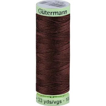 Nit Polyesterové nitě Jeans návin 30 m - 23 hnědá čokoládová