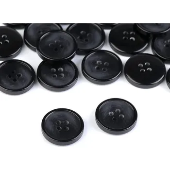 Knoflík Knoflík s jemnou patinou velikost 24", 32", 36", 40 20 kusů - 4 (32") černá