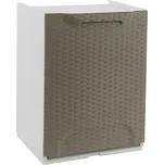 ARTPLAST RATTAN R34-1FRT Koš výklopný 34x29x47 cm, taupe/bílý 181180721