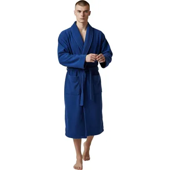 Vn.Lot Pánský modrý froté župan 01 Barva: Modrá, Velikost: 5XL