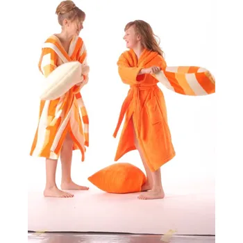 Dámská móda Dětský župan Milano 9130 - pruhy - 104