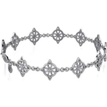 Náramek UZLY ŽIVOTA, stříbrný náramek, Ag 925, 9 g