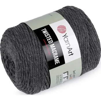 Příze Pletací příze Twisted Macrame 500 g - 758 černá