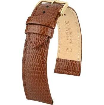 Řemínek na hodinky Řemínek Hirsch Rainbow - zlatohnědý - 20 mm - M – Střední délka - 18 mm - Zlatá + 5 let záruka a dárek ZDARMA