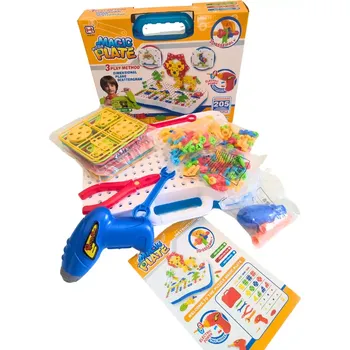 ostatní stavebnice Kreativní šroubovací stavebnice Magic Panel - 205 ks