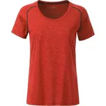 James & Nicholson (Daiber) Dámské funkční tričko JN495 - Červený melír / titanová | XL