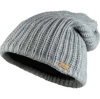 Čepice Bontis Dámská spadená zimní čepice s fleecem - Světle šedý melír | uni