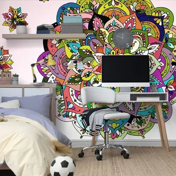 Tapeta Dovido Samolepící tapeta pestrobarevná Mandala