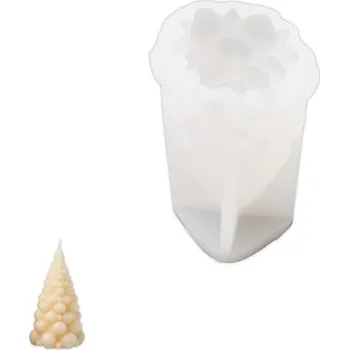 Nádoba na pečení Manumi Silikonová forma na svíčku ve tvaru vánočního stromku 45x95mm