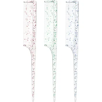 hřeben Kanekalon Shop Hřeben se špičkou Barva: Zelená, Typ: Nenabroušený