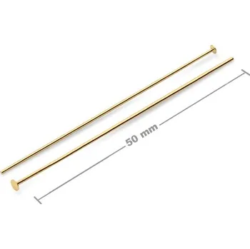 Nástroj na niť a příze Ketlovací nýtové jehly 50 mm v barvě zlata