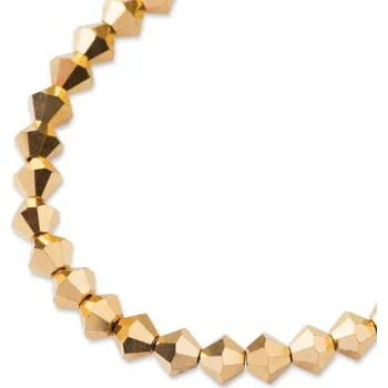 Šperk Preciosa MC perle Rondelle 4 mm Crystal Aurum 2×