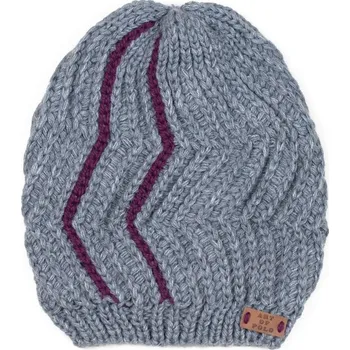 Čepice Pletená dámská čepice šedá