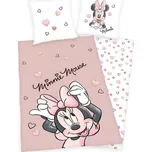 Povlečení Minnie srdce Bavlna, 140/200, 70/90 cm