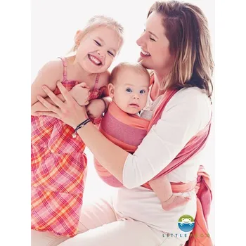 Šátek na nošení dítěte Little Frog Carnelian s bambusem - délka 4,2m