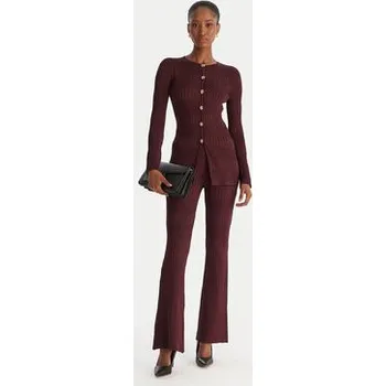 Dámské kalhoty Marciano Guess Kalhoty z materiálu 5YGB29 5881Z Bordó Regular Fit S