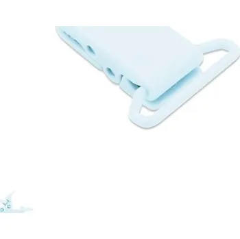 klip na dudlíky Plastový klip na dudlík 37x16x9 mm Pastel Blue