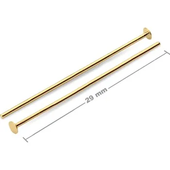 Nástroj na niť a příze Ketlovací nýtové jehly 29 mm v barvě zlata