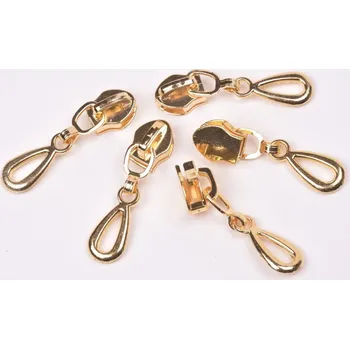Zip Jezdec 5mm nonlock NDZ1 zlatý 10 kusů