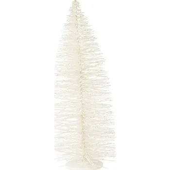 Vánoční dekorace Bílý strom třpytivý