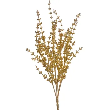 umělá květina Umělá levandule glitter - zlatá