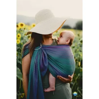Šátek na nošení dítěte Little Frog ring sling - Lovely Nightfall - M (2,1 m)