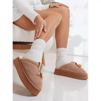 Dámské polobotky Dámské boty DSTREET ZY1302 KHAKI 39