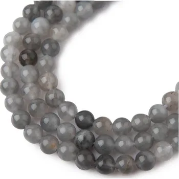 Přívěsek Korálky z minerálu Nebeský křišťál 6 mm