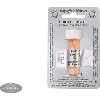 Potravinářské barvivo Sugarflair Colours Prachová barva perleťová Silky Peach (Broskvová)
