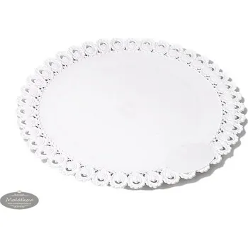 Alcas Dortová podložka 40 cm s krajkou - sada 5 ks