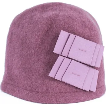 Čepice Elegantní dámský zimní klobouk růžovofialový