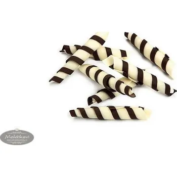 Čokoláda Čokoládové zdobení Twister hořká a bílá čokoláda 1 kg