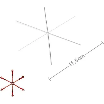 Vánoční dekorace Manumi drátěný základ na výrobu šesticípé vánoční hvězdy 11,5 cm