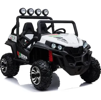 Dětské elektrovozidlo LEAN CARS Bílé Elektrické Auto na Akumulátor Buggy S2588