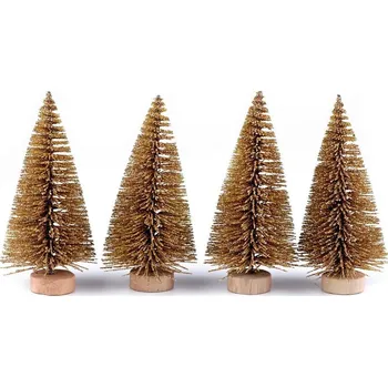 Vánoční dekorace Dekorace stromeček - 1 zlatá