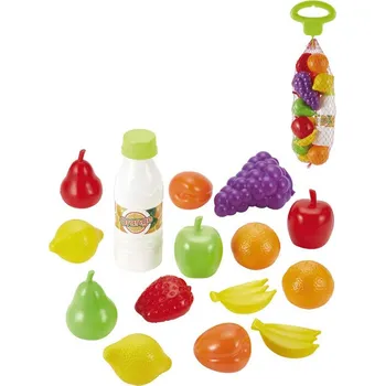 Dětská kuchyňka Baby ovoce a zelenina set 15ks makety potravin v síťce