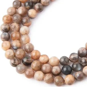 Korálek Korálky z minerálu Sluneční kámen černý 6 mm